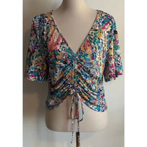 Women's ROSWEAR Multi-color Short Sleeve Tee L